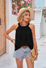 Load image into Gallery viewer, Black Grecian Neck Sleeveless Top
