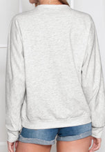 Load image into Gallery viewer, Grey V-Neck Wrap Sweatshirt
