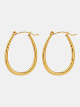 Load image into Gallery viewer, 18K Gold-Plated Titanium Steel Earrings
