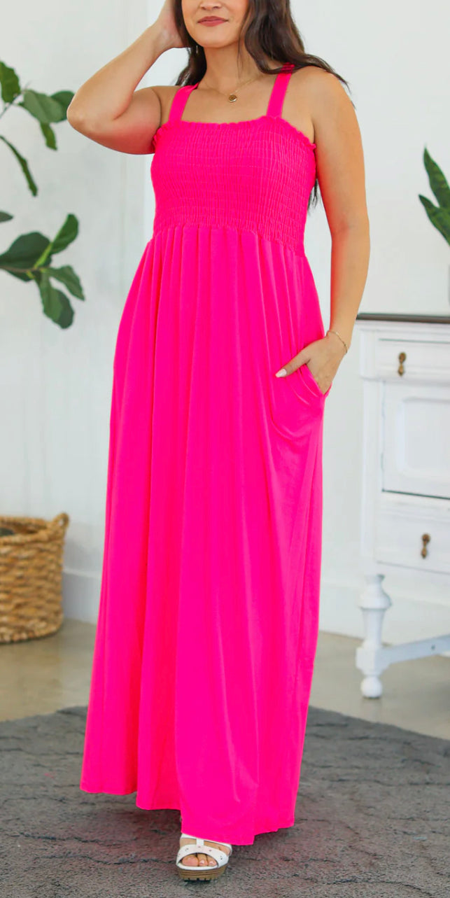 Hot Pink Maxi Dress