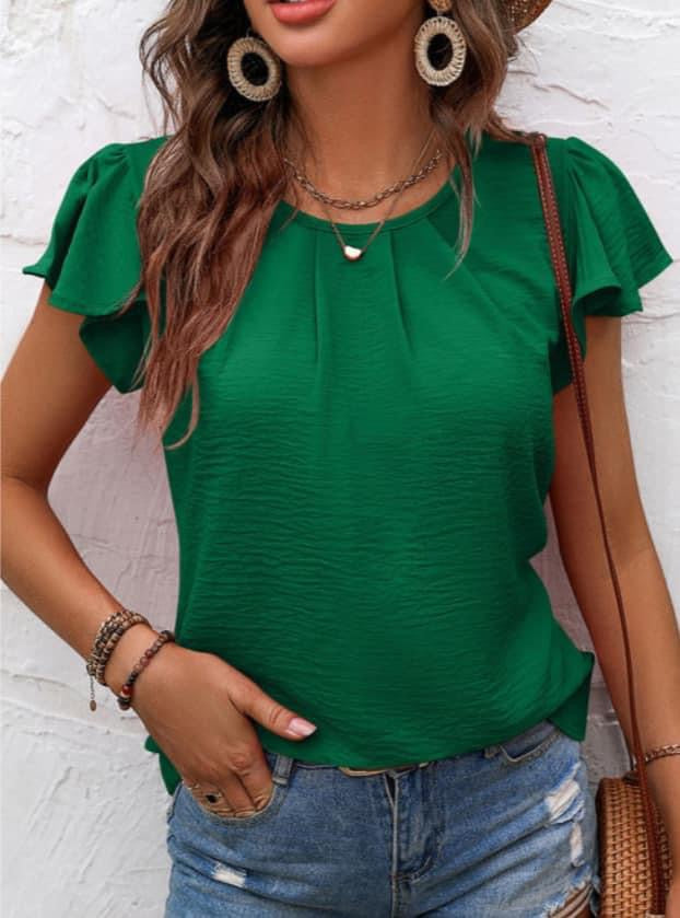 Textured Pleated Blouse
