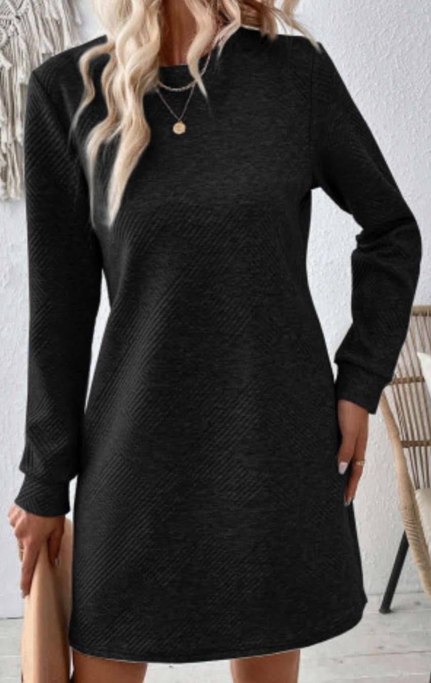 Textured Shift Dress