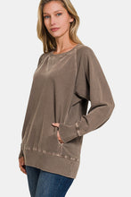 Load image into Gallery viewer, Zenana Round Neck Long Sleeve Sweatshirt
