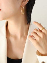 Load image into Gallery viewer, 18K Gold-Plated Titanium Steel Earrings
