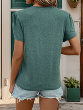 Load image into Gallery viewer, V-Neck Petal Sleeve T-Shirt
