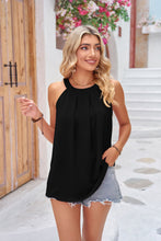 Load image into Gallery viewer, Black Grecian Neck Sleeveless Top
