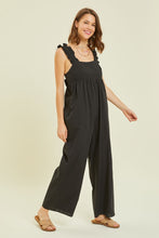 Load image into Gallery viewer, HEYSON Ruffled Strap Back Tie Wide Leg Jumpsuit
