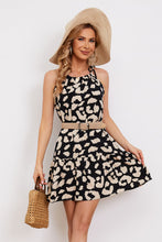 Load image into Gallery viewer, Leopard Print Ruffle Hem Sleeveless Dress
