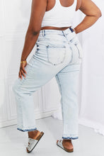 Load image into Gallery viewer, RISEN Camille Acid Wash Crop Straight Jeans
