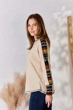 Load image into Gallery viewer, Hailey &amp; Co Christmas mood Exposed Seam Long Sleeve Ribbed Knit Top
