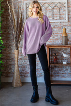 Load image into Gallery viewer, Heimish Round Neck Dropped Shoulder Blouse
