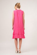 Load image into Gallery viewer, And The Why Washed Fringe Detail Tiered Dress
