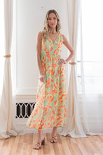 Load image into Gallery viewer, Sew In Love Printed V-Neck Sleeveless Dress

