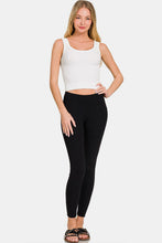 Load image into Gallery viewer, Zenana Ribbed Round Neck Cropped Tank

