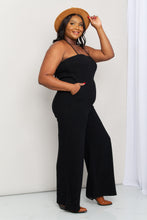 Load image into Gallery viewer, White Birch Halter Neck Wide Leg Jumpsuit with Pockets

