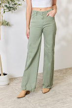 Load image into Gallery viewer, RISEN Raw Hem Wide-Leg Jeans
