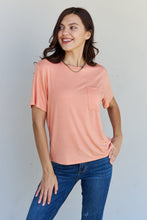 Load image into Gallery viewer, HYFVE Keep It Simple Oversized Pocket Tee in Burnt Coral
