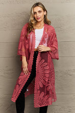 Load image into Gallery viewer, Justin Taylor Legacy Lace Duster Kimono
