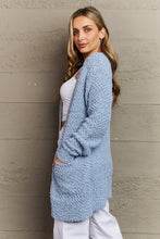 Load image into Gallery viewer, Zenana Falling For You Open Front Popcorn Cardigan
