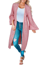 Load image into Gallery viewer, Sequin Open Front Duster Cardigan
