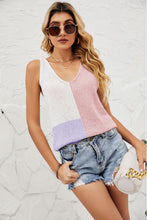 Load image into Gallery viewer, Color Block Knit Tank
