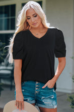 Load image into Gallery viewer, Puff Sleeve V-Neck Tee
