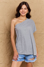 Load image into Gallery viewer, Ninexis in My Groove One Shoulder Loose Top
