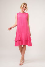 Load image into Gallery viewer, And The Why Washed Fringe Detail Tiered Dress
