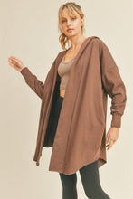 Load image into Gallery viewer, Kimberly C Open Front Longline Hooded Cardigan
