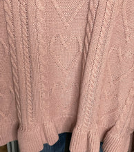 Load image into Gallery viewer, Light Mauve Heart Sweater

