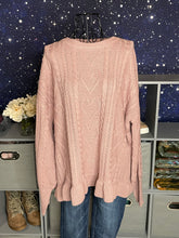 Load image into Gallery viewer, Light Mauve Heart Sweater
